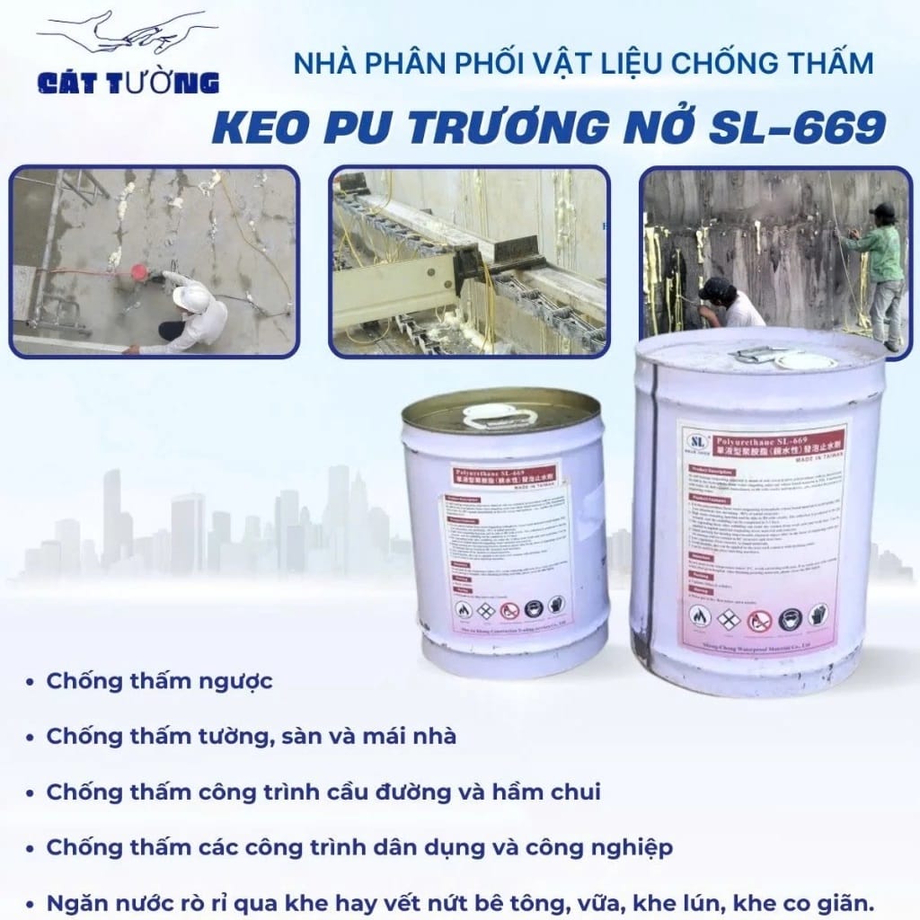 keo foam chống thấm sl-669