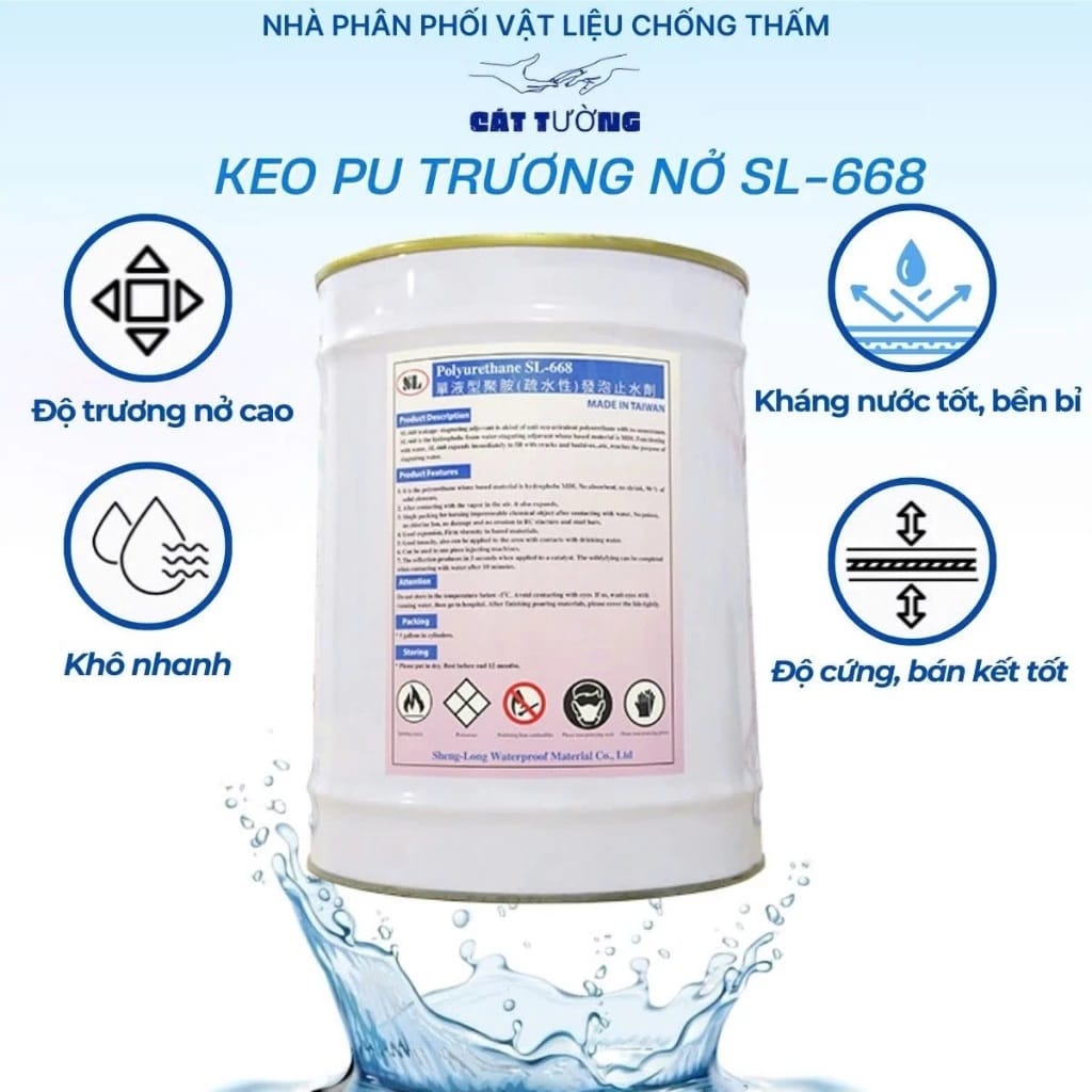 keo foam trương nở sl 668
