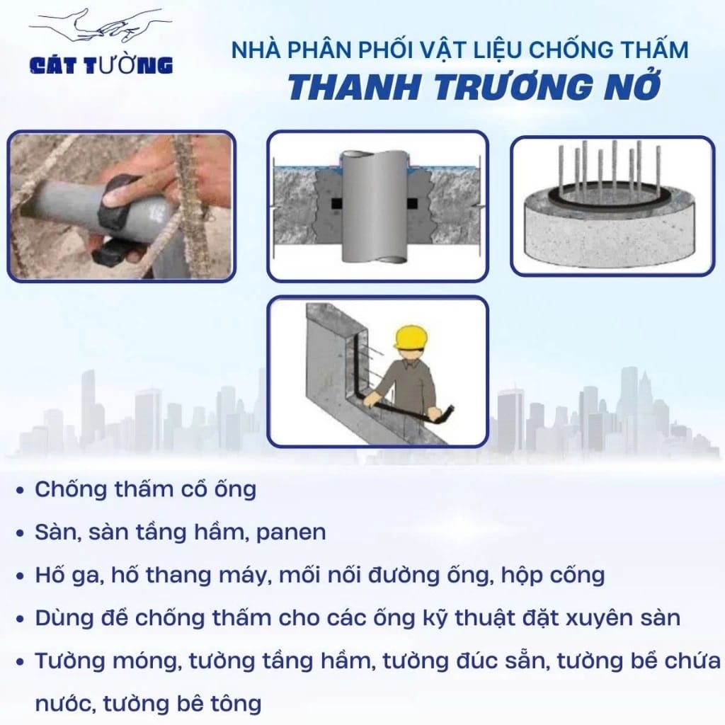 thanh trương nở chống thấm