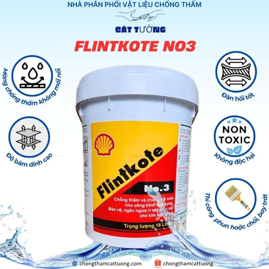 Flintkote No3 nhũ tương chống thấm gốc bitum