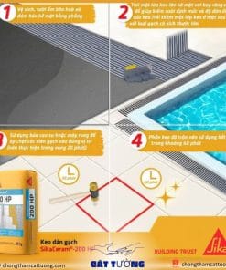 Keo dán gạch ngoại thất SikaCeram 200 HP