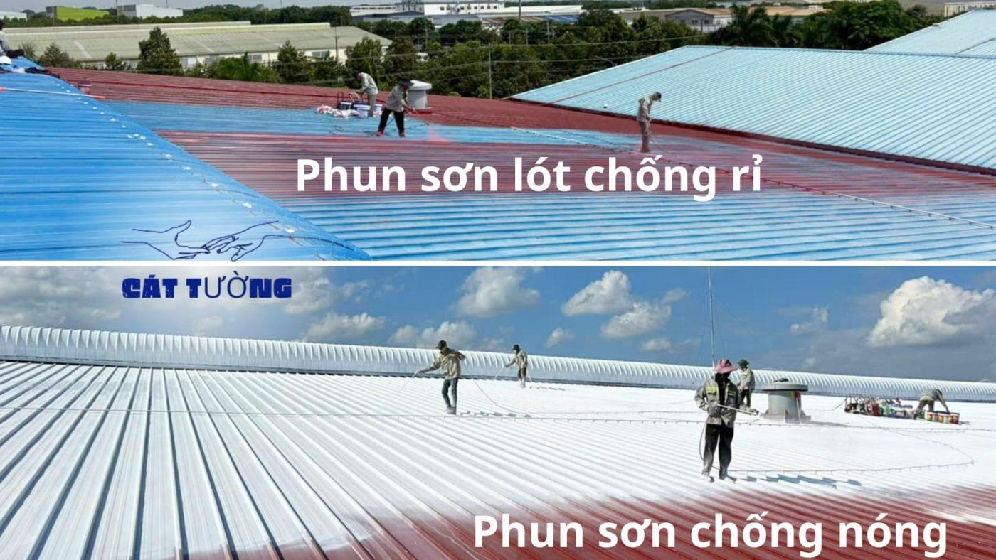 Sơn chống nóng mái tôn