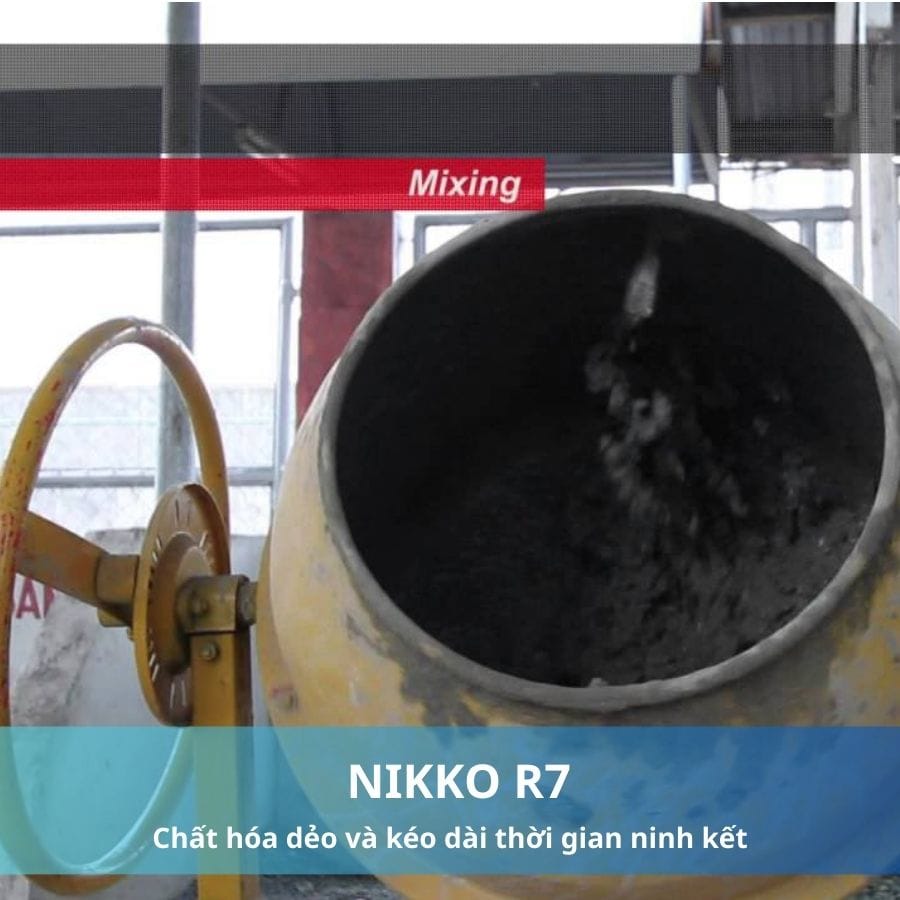 Phụ Gia Hóa Dẻo và Kéo Dài Thời Gian Ninh Kết NIKKO R7