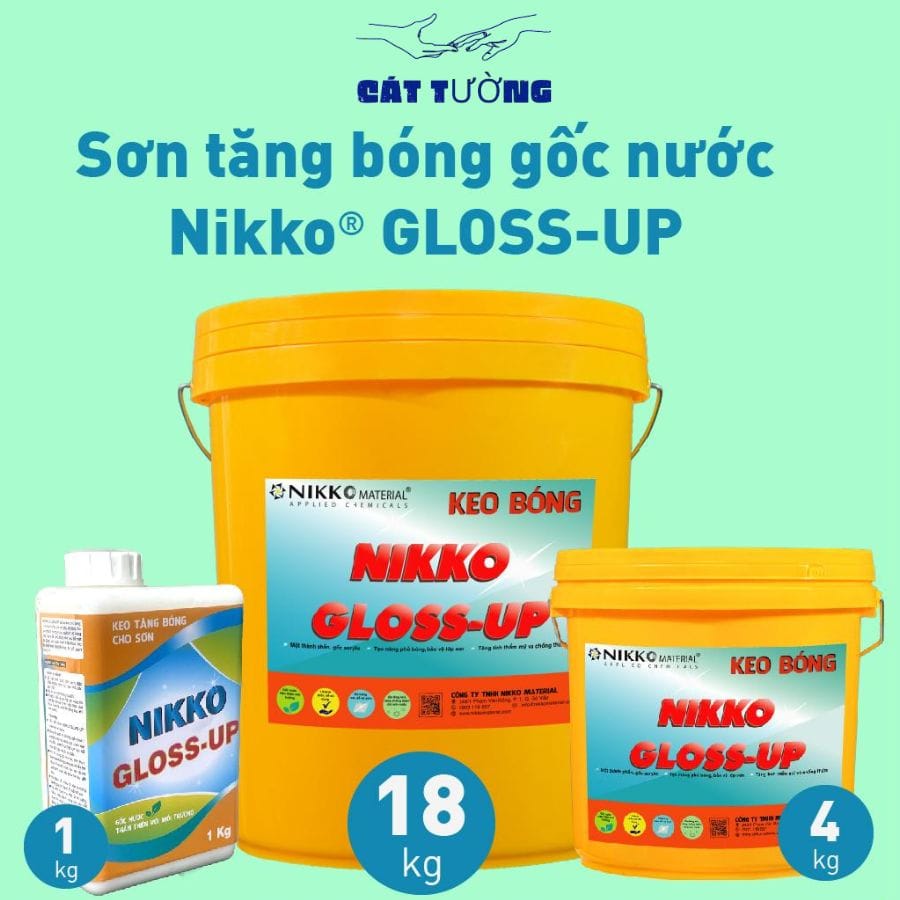 Sơn Tăng Bóng Gốc Nước NIKKO GLOSS UP